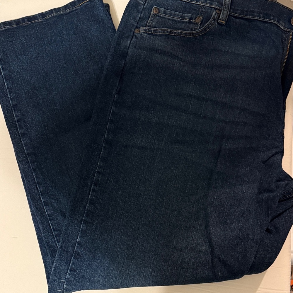 Wrangler Men's Deep Indigo Straight Jeans